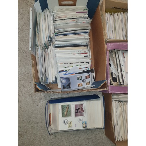 133 - 8 Boxes Of 1st Day Covers Ect And 2 Boxes Of Empty 1st Day Cover Folders