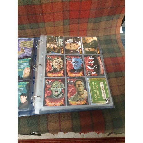 85 - Folder Of Buffy The Vampire Slayer Collectors Cards