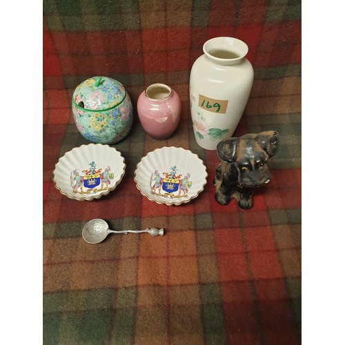 169 - Selection Of Collectables Shelly, Poole Pottery Etc