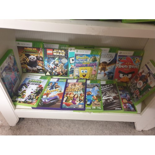 186E - Shelf Of x box 360 Games