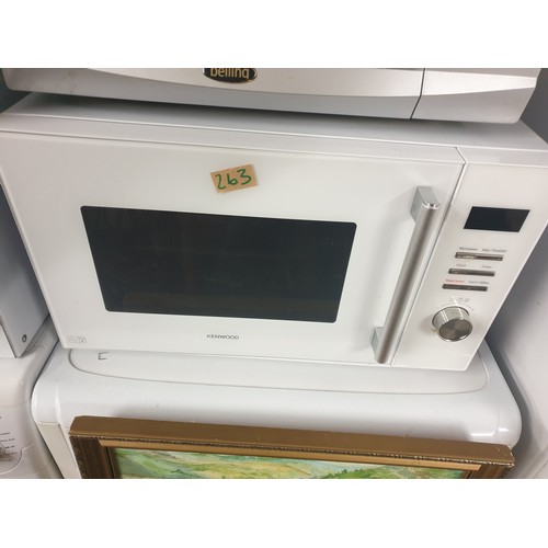 263 - Kenwood Microwave With Instruction Manual