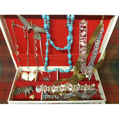 43 - Cantilever Box Of Costume Jewellery