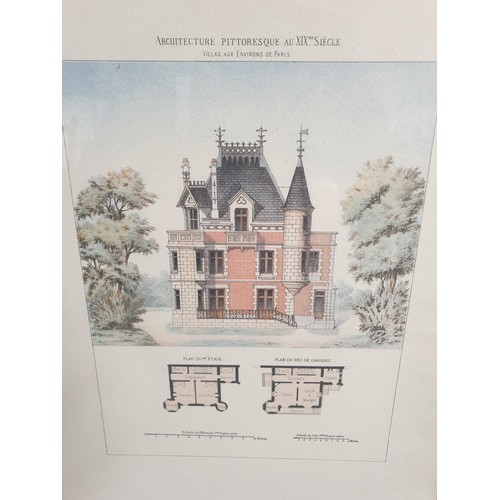 184 - Pair Of French Architectural Prints Of French Chateaux