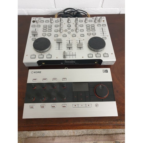 251 - Hercules DJ Mixing Controller 4 In / 4 Out Audio Interface And Core 2 Controller Model No Kore2