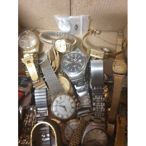 45 - Large Selection Of Watches Watch Parts etc