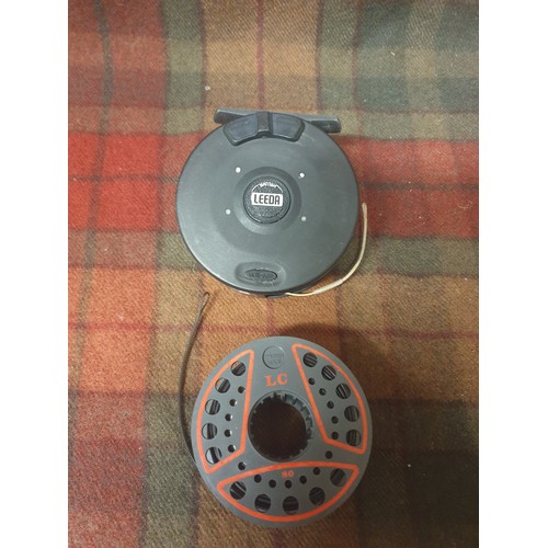 52A - Leeda LC 80 Fly Reel With Spare Spool And 2 Lines