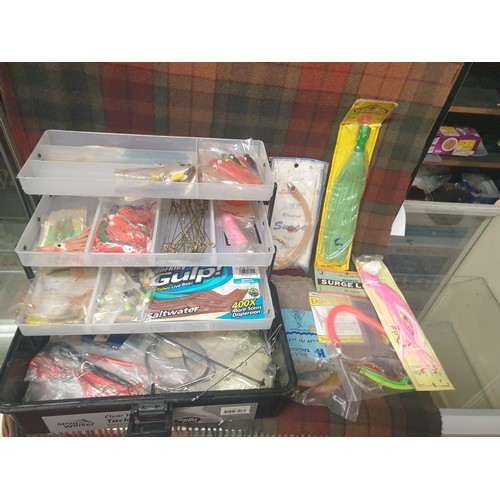 58 - Jarvis Walker Tackle Box Full Of Sea Fishing Tackle