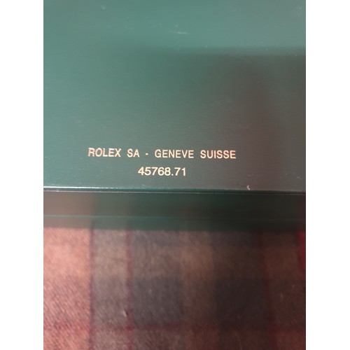 30 - Genuine Green leather Rolex gents watch box