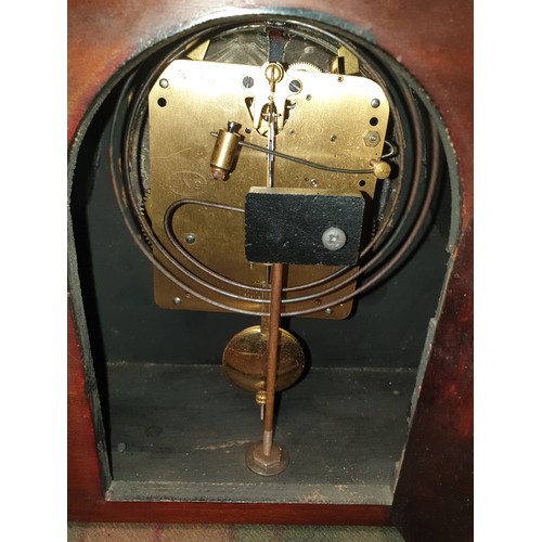 97 - Edwardian Mantel Clock With Pendulum