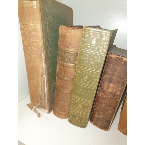 126 - Shelf Of Antique Books etc