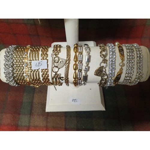 15 - Large Selection Of Bangles And Bracelets To Include 9ct Rolled Gold etc