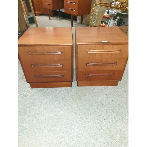 232 - Pair Mid Century Retro G Plan Bedside Cabinets