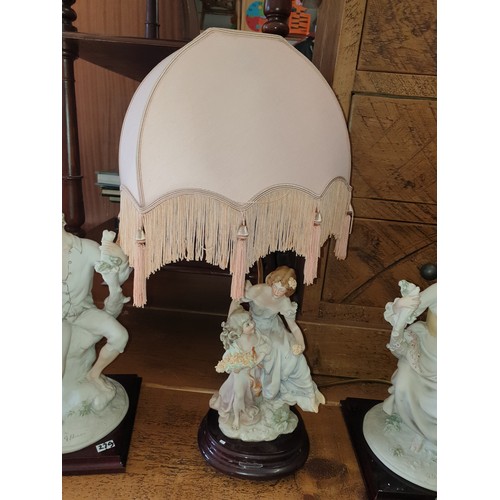 279 - 3 G Armani Figures 1 Being A Table Lamp