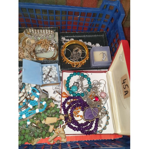 45A - Large Selection Of Costume Jewellery etc