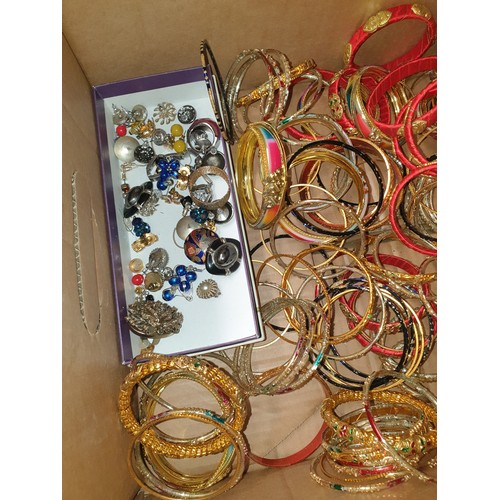 45B - Huge Amount Costume Bangles Ear Rings etc