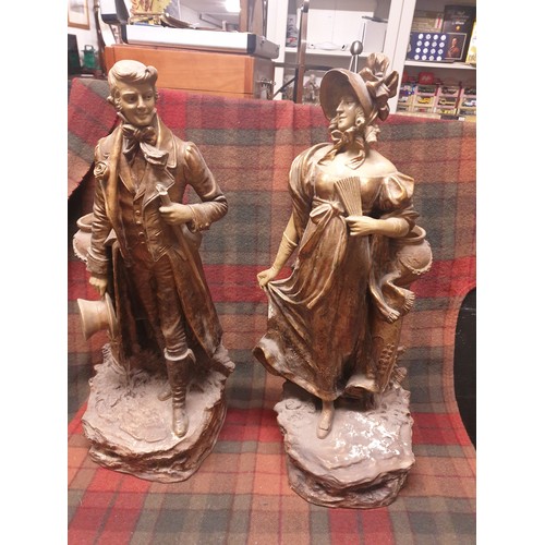 99 - A Pair Of French Early Victorian Figures Signed T Schoop