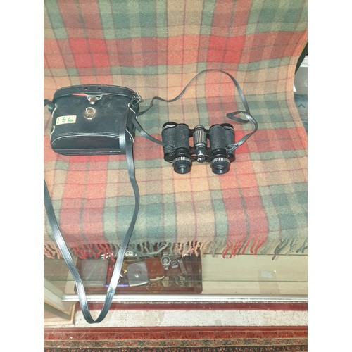 136 - Pair Of Binoculars 8 x 30 With Carry Case