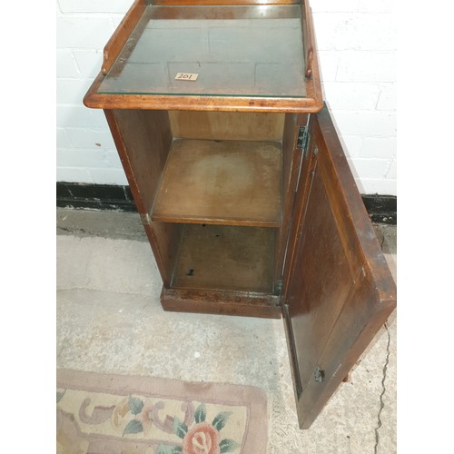 201 - Nice Clean Victorian Pot Cupboard With Glass Preserve