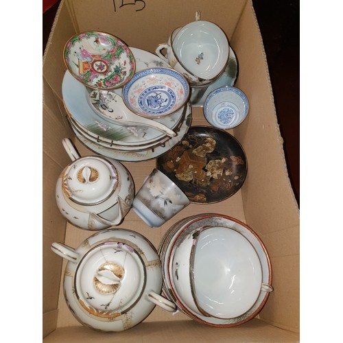 125 - Box Of Oriental Items etc