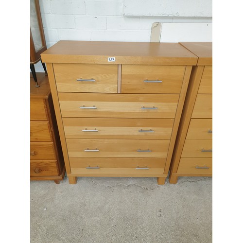 217 - Good Quality 2 Over 4 Chest Of Drawers