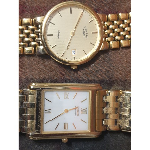 30 - Gents Rotary Wrist Watch And Citizen Eco Drive Gents Watch