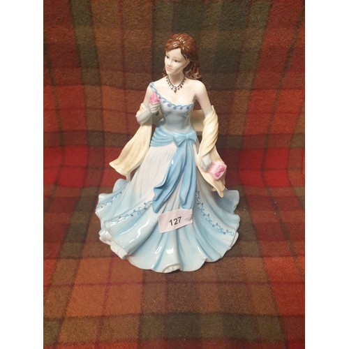 127 - Large Coalport Figure Classic Elegance Birthday Celebrations