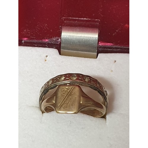 9 - 9ct Scrap Gold Signet Ring And 9ct Gold Eternity Ring 5.34g