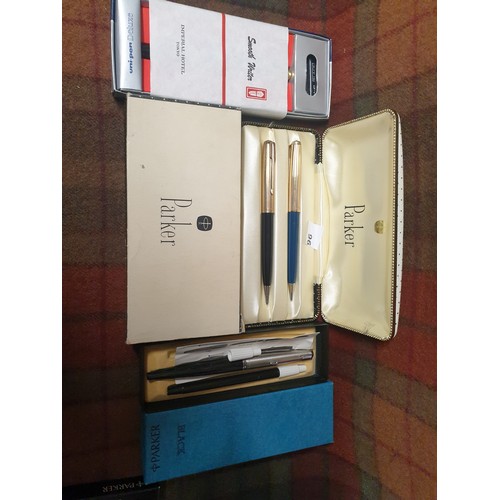 96 - Selection Of Boxed Parker Pens To Include Parker 51 Boxed Set Ect