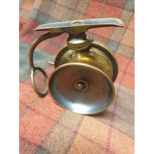 51 - Vintage Brass Malloch Sidecaster Reel