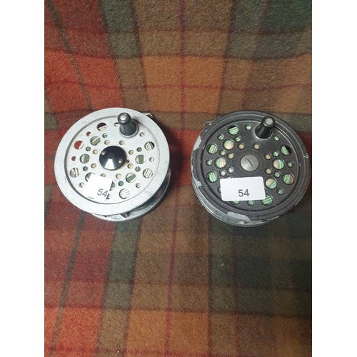 54 - 2 Salmon Fly Reels Super Condex And Beaulite With Lines