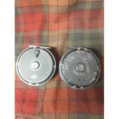 54 - 2 Salmon Fly Reels Super Condex And Beaulite With Lines