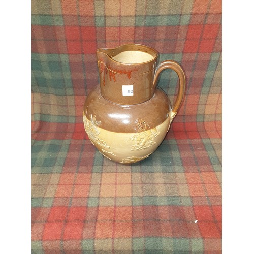 92 - Large Doulton Salt Glazed Stonewaer Water Jug