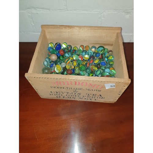 94 - Huge Amount Of Marbles In Tea Chest