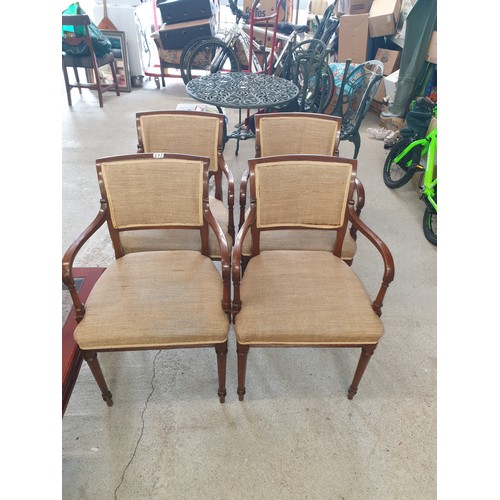 227 - 4 Nice Early 1900s Arm Chairs