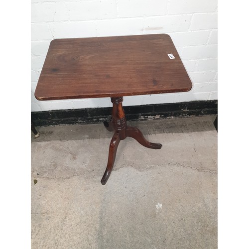 226 - Victorian Flip Top Table With Tri Leg Support