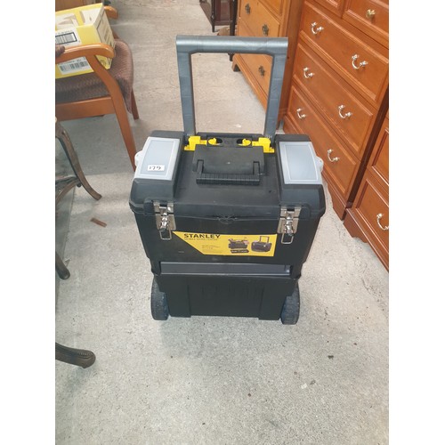 179 - Stanley Mobile Work Centre Tool Box With Tools etc