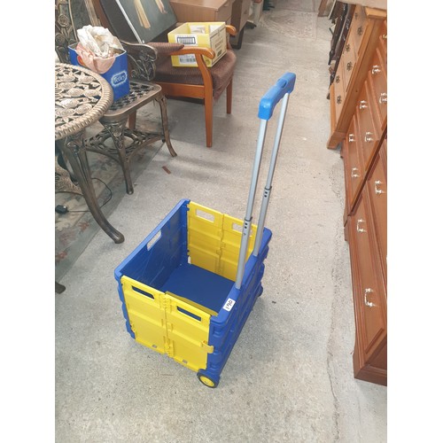 190 - Folding Portable Shopping / Car Boot Buying Cart