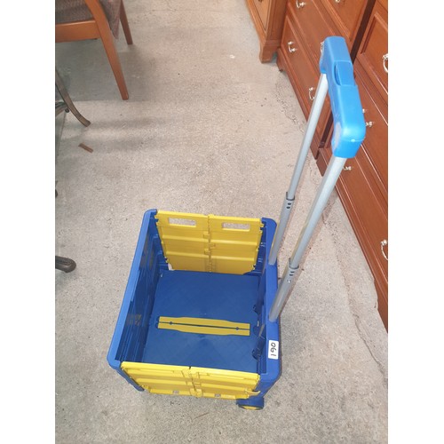 190 - Folding Portable Shopping / Car Boot Buying Cart