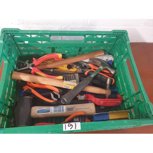 191 - Crate Of New And Used Tools etc