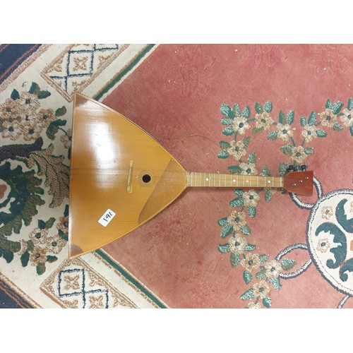 161 - 3 Stringed Musical Instrument Possibly Lute