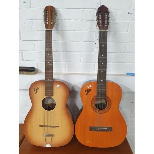 163 - 2 Vintage Eko Acoustic Guitars