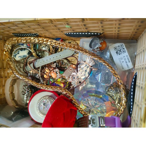 22 - Box Of Costume Jewellery Ect