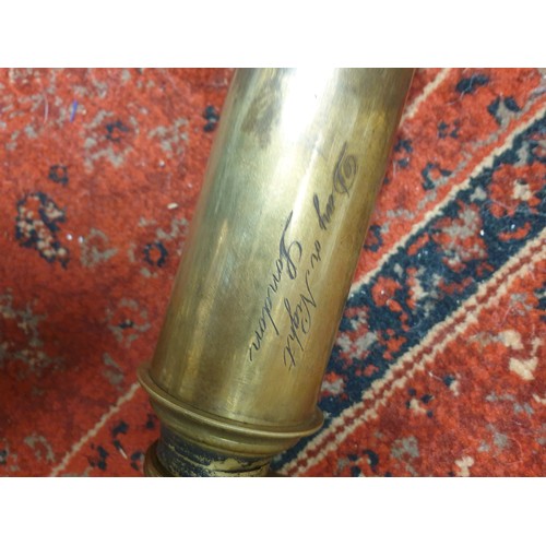 90A - Large Victorian Day Or Night Telescope Fully Drawn Out 92cms closed 53 cms