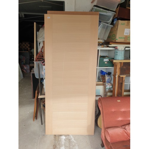 427 - Solid Wood 5 Panel Door 1980 x 840 mm