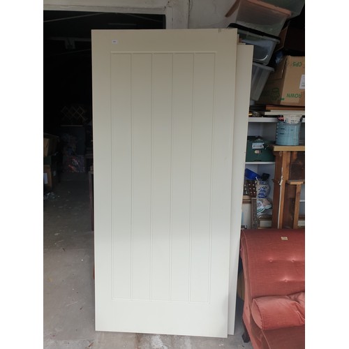 423 - White Primed Interior 5 Long Panel Door 2040 x 926