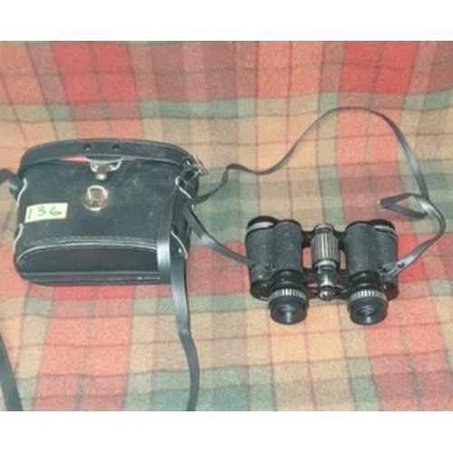 136 - A Pair Of vintage Binoculars 8x30 With Carry Case