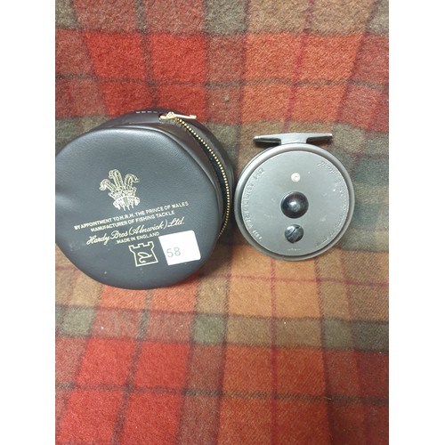 58 - Hardy Viscount 140 Fly Reel In Hardy Brothers Reel Case