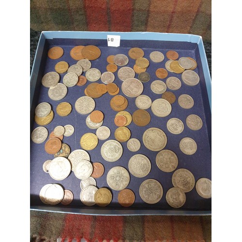 18 - Selection Of British Coins Florins , Half Crown etc