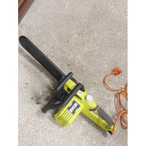 291 - Ryobi Electric Chain Saw Working