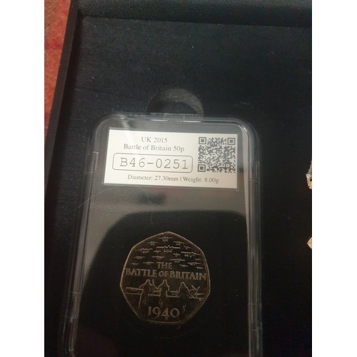 9I - 100 th Anniversary  Of RAF Date Stamp Set With Miniature Dress Medals Ans Raf £2 Coin And RAF 50p Co... 